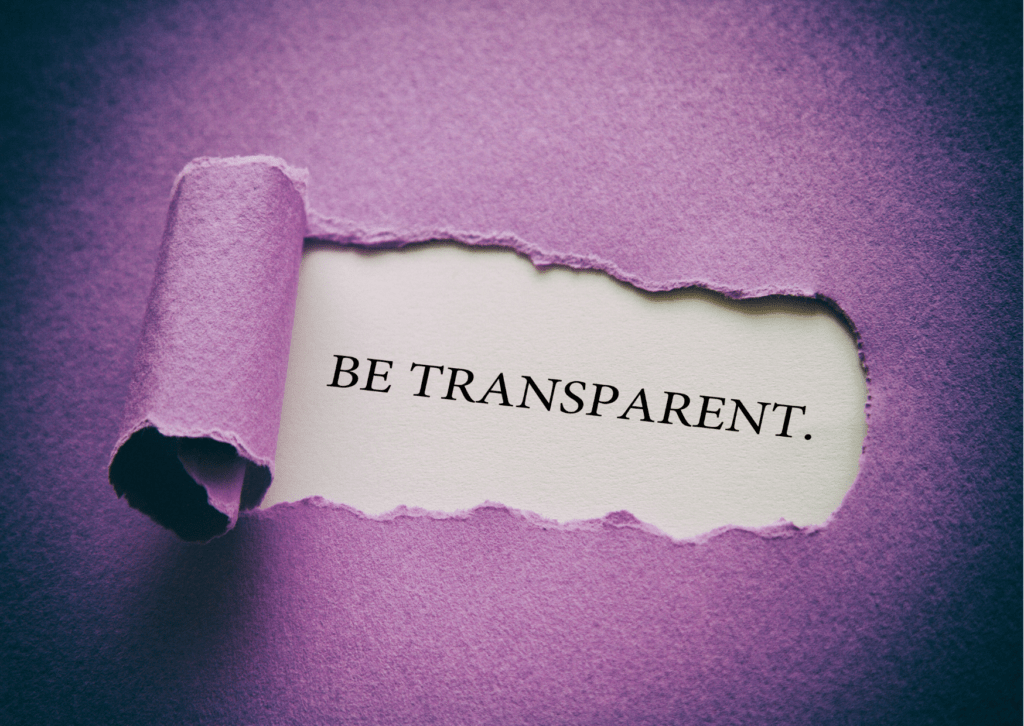 transparency in recommended supplier lists